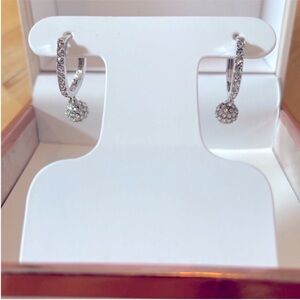 Sparkly hoop earrings New in box